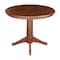 International Concepts Round 36 in Round Top Pedestal Table, 28.9 inH, Espresso, 36 in W, 36 in L, 29.9 in H, Wood K581-36RT-27B - alternate 4